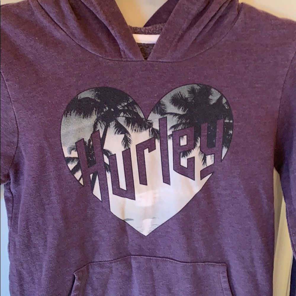 Purple Hurley Logo Hoodie